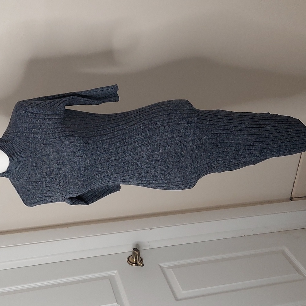 Light weight three quarter length sweater dress